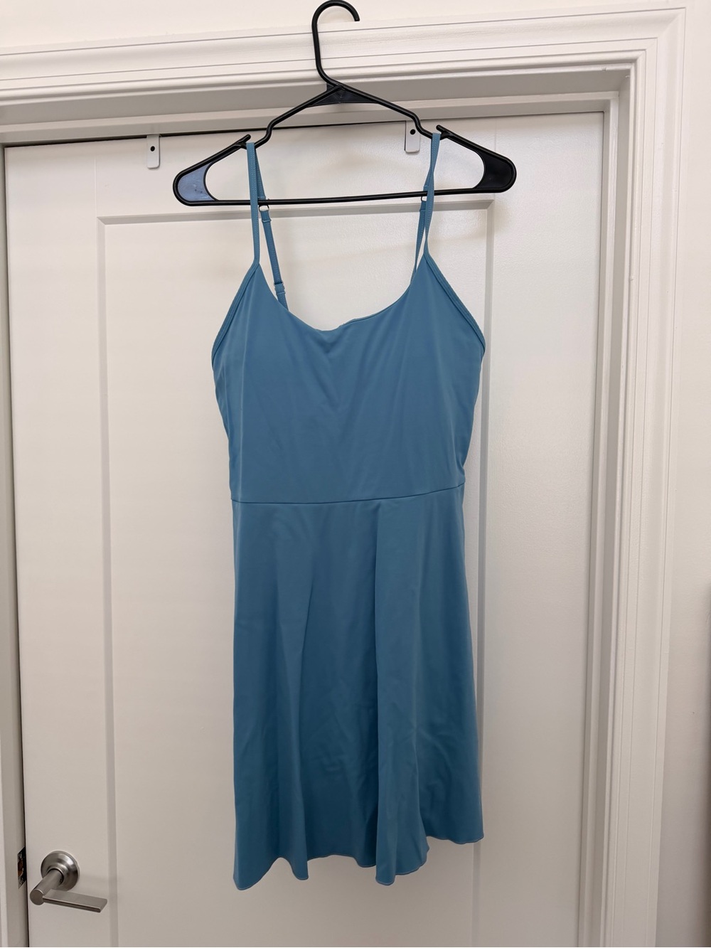 HALARA Blue Adjustable-Strap Fit & Flare Athletic Dress